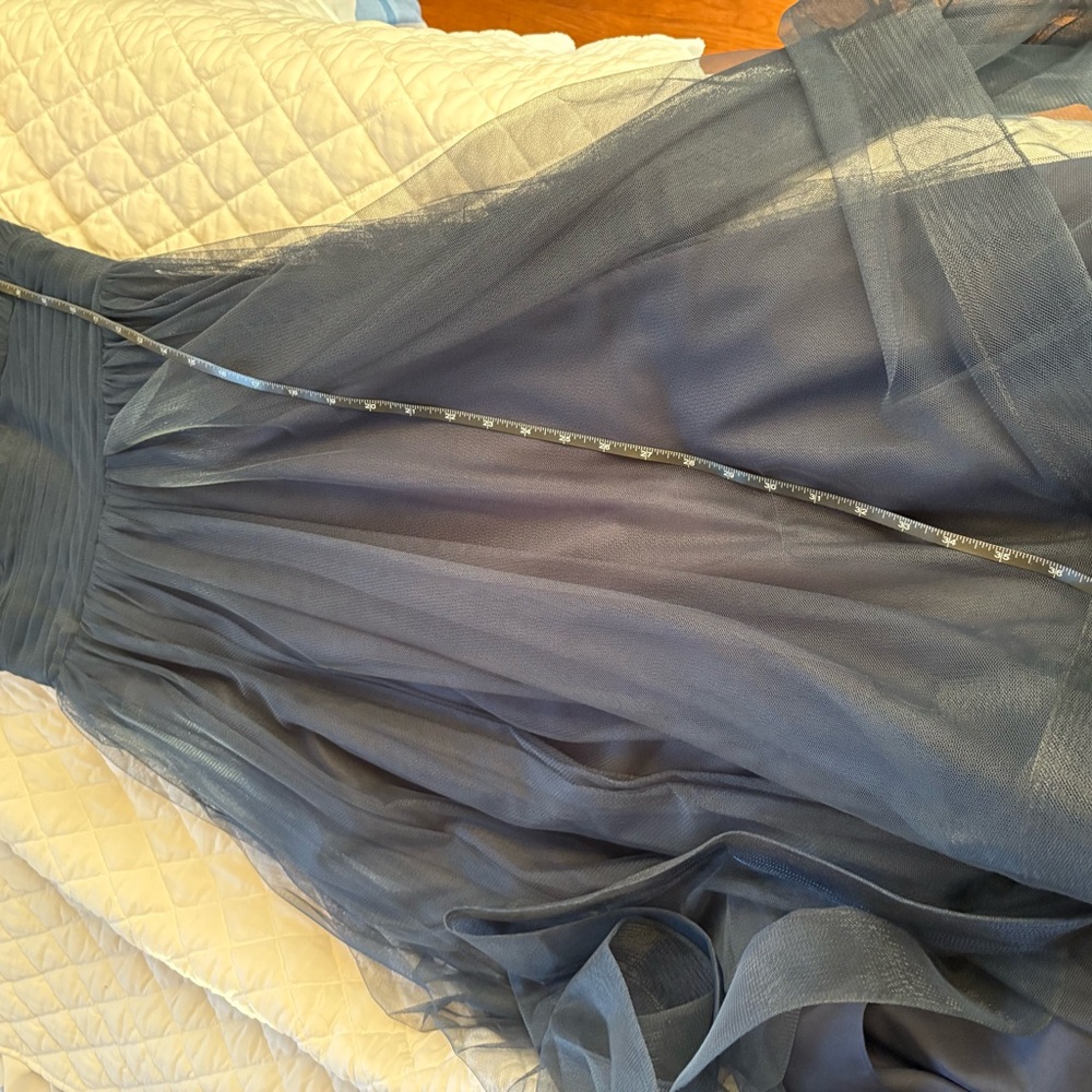 Chic Midnight Blue High-Low Dress - Picture 9 of 12